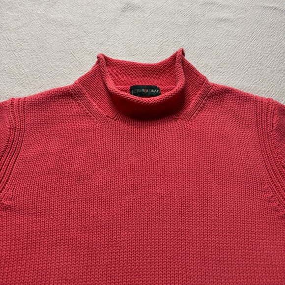 JCREW Always 1988 Oarsman Rollneck Coral Pink Cotton Sweater XL - Picture 4 of 5